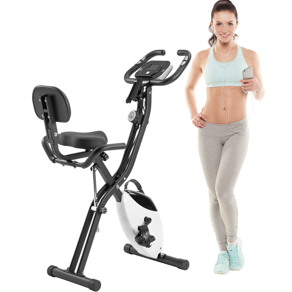 Exercise Bike Magnetic Resistance - จักรยานออกกำลังกายแบบแม่เหล็ก 16 ระดับ ปรับเอนได้ พร้อมพนักพิง จอ