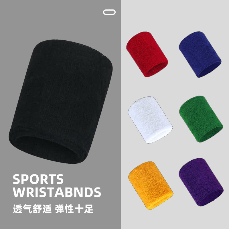Wrist Wraps Weightlifting Support - 1คู่ผ้าฝ้ายข้อมือยางยืดสนับสนุนบาสเกตบอลรั้งข้อมือ Wraps ผู้ชาย Gym Fitness ยกน้ำหนัก