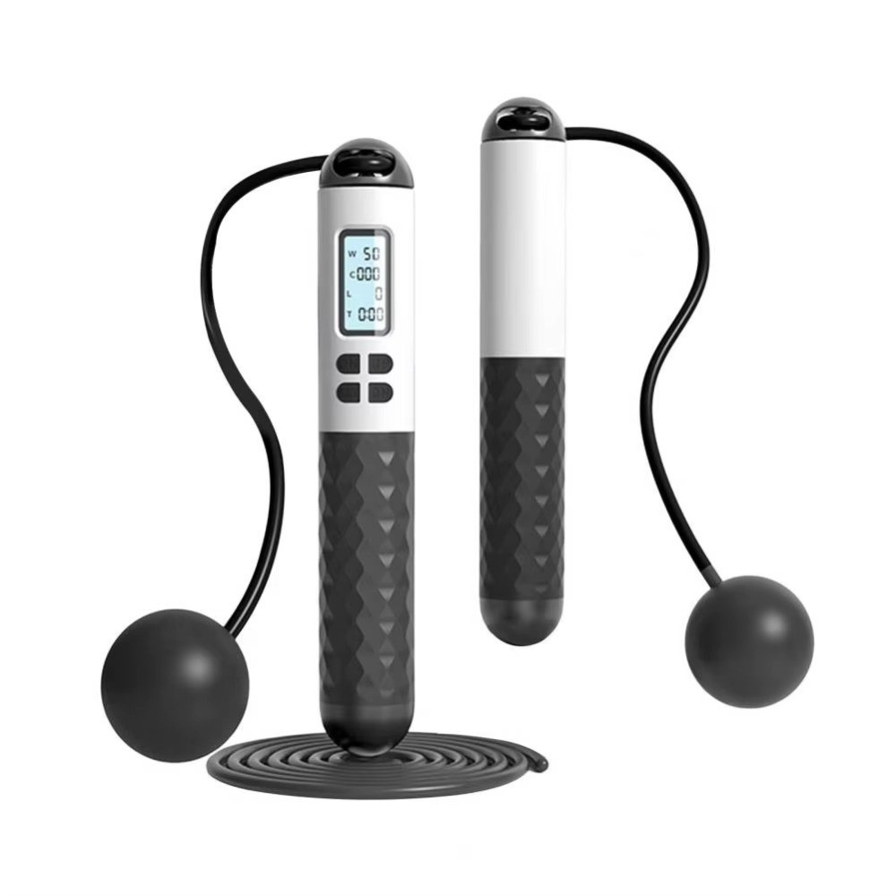 เชือกกระโดดไร้สายแบบพกพาพร้อมต - Smart Jump Rope Digital Counter บทวิจารณ์และราคา