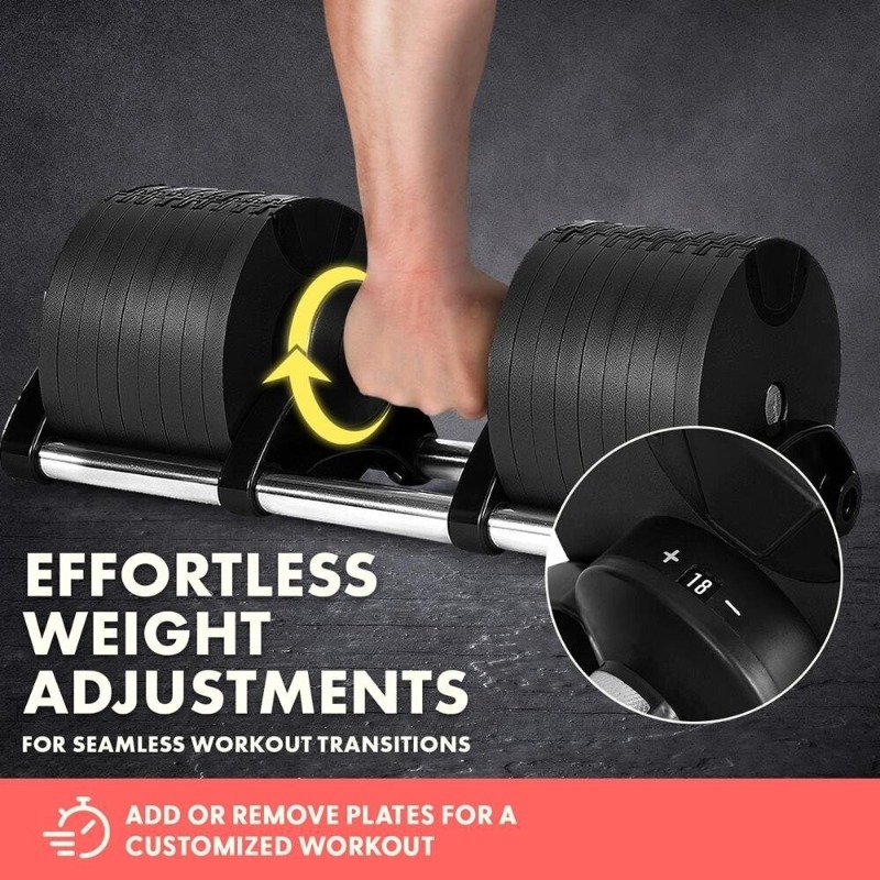 ชุดดัมเบลปรับน้ำหนักได้ 70 ปอน - Adjustable Dumbbell Pair 40Kg บทวิจารณ์และราคา