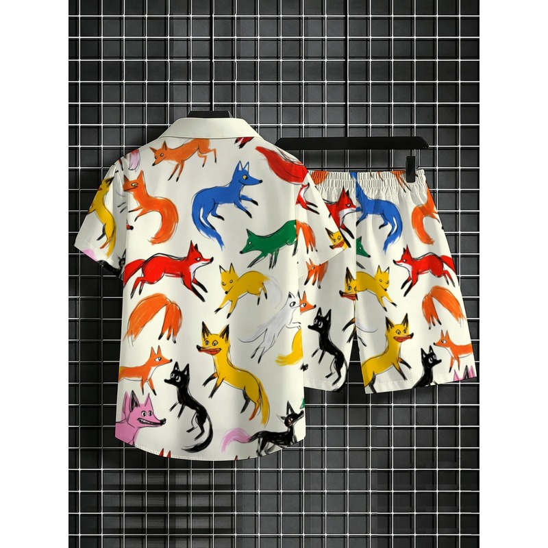 ชุดเสื้อเชิ้ตพิมพ์ลายพร้อมกางเ - Hiking บทวิจารณ์และราคา