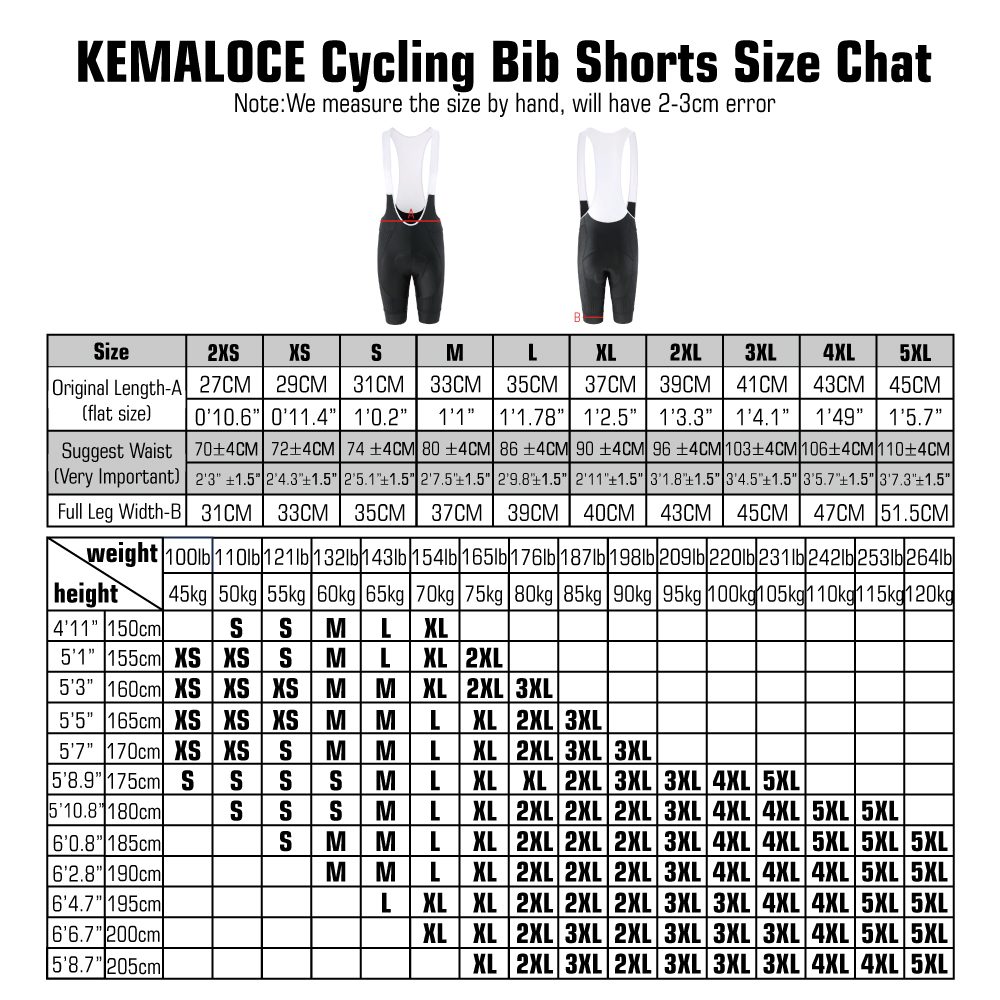 กางเกงปั่นจักรยานชาย KEMALOCE  - Padded Cycling Shorts 5D Gel บทวิจารณ์และราคา